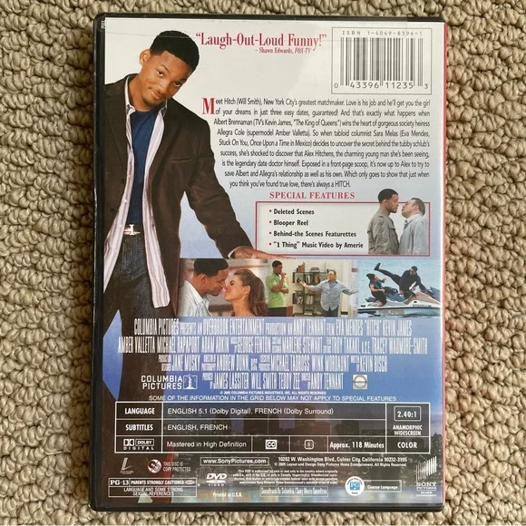 5 for $10 ⭐️ Hitch DVD - Picture 2 of 3